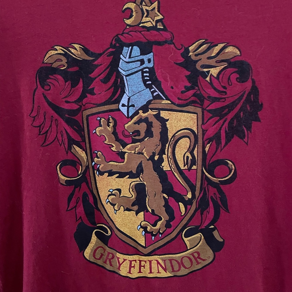 Harry Potter Gryffindor Ladies Fitted Short Sleeve Graphic Shirt size XL - Picture 5 of 5